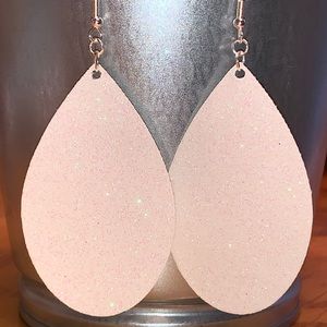 Faux Leather Drop Earrings